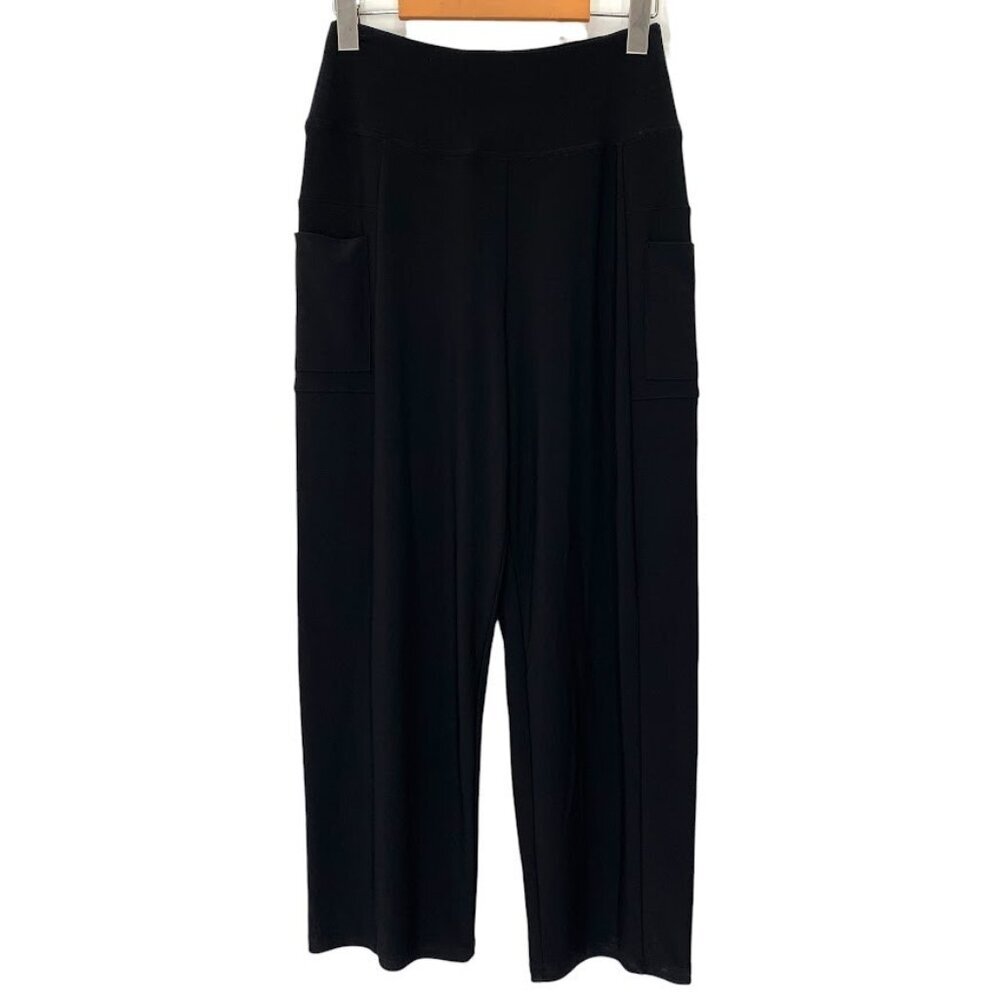 Sympli Pocket Ankle Pants Black Made in Canada Size 6 High Waist Sporty Casual
